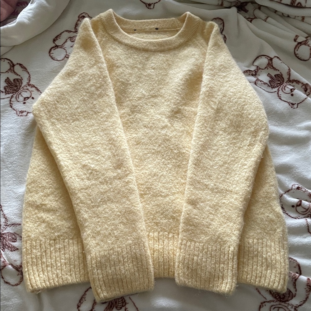 Adorable Butter Yellow Sweater